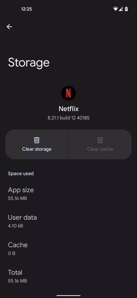 Clear cache on Netflix 03