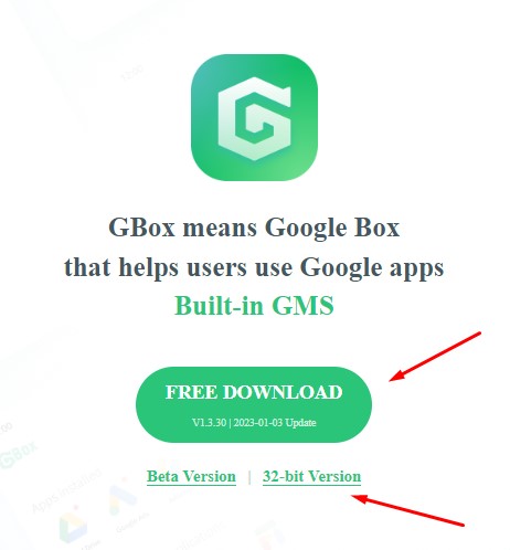 Download GBox apk from the official website