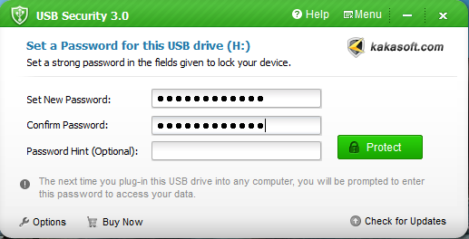 how to set password on your usb device 016