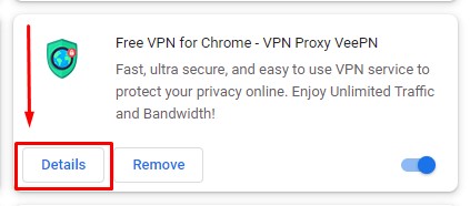 Free VPN for Chrome Settings