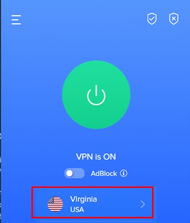 Turn on VPN in Chrome