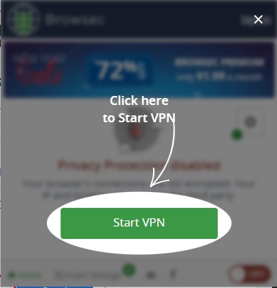 Turn on VPN