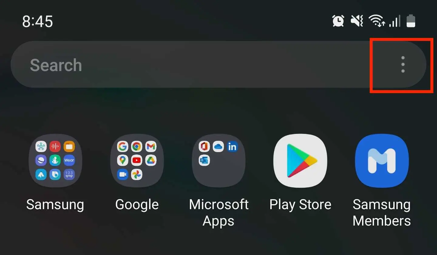 How to hide apps on Samsung phones