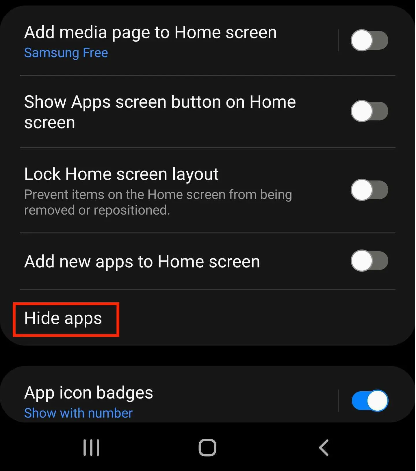 how to hide apps on android 3