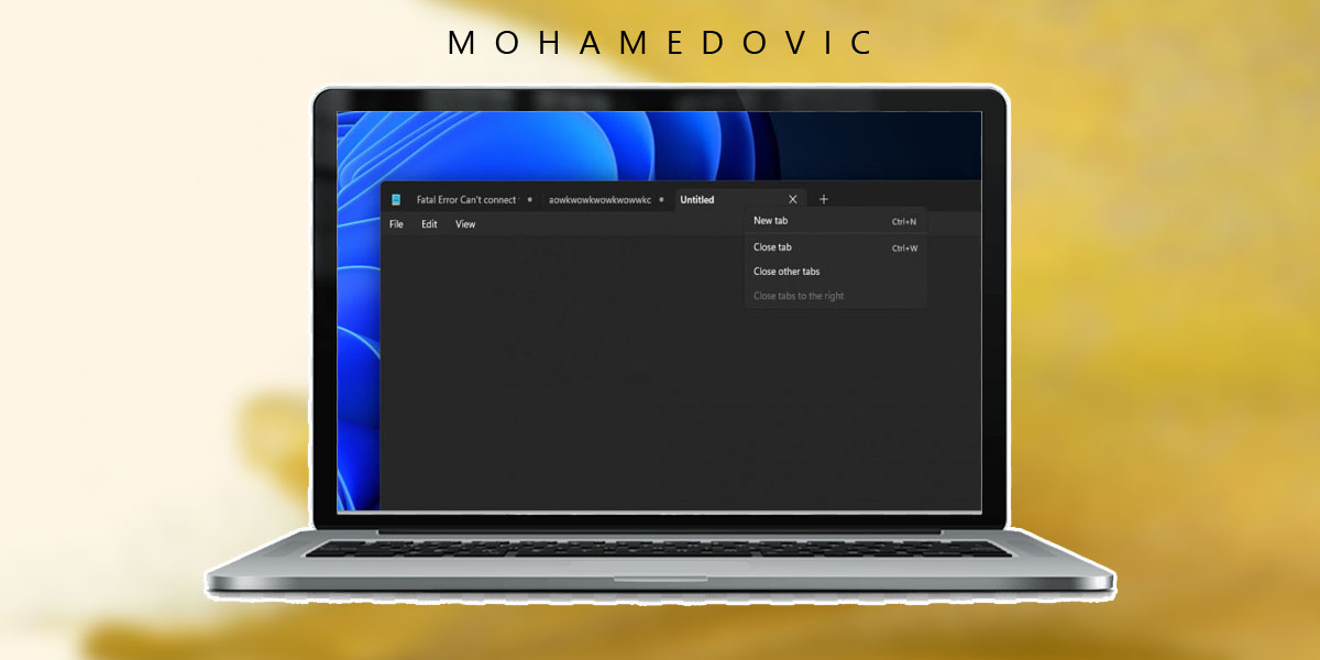 ما هي طريقة تفعيل التبويبات "Taps" بأداة NotePad في نظام ويندوز 11؟ هناك طريقتين 93 طريقة تشغيل علامات التبويب في المفكرة في ويندوز 11
