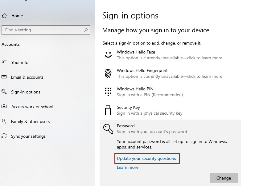 how to reset your forgotten password on windows 10 06