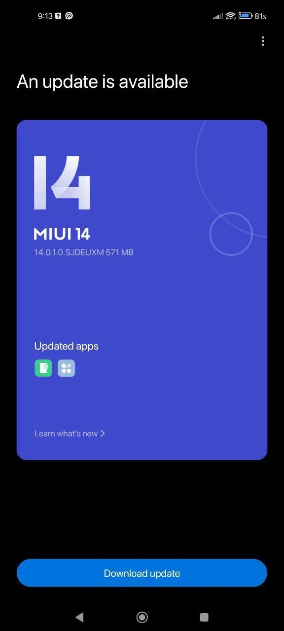 تحديث MIUI 14 لهاتف Mi 10T