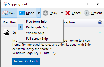 how to use snipping tool on windows 10 and windows 11 08