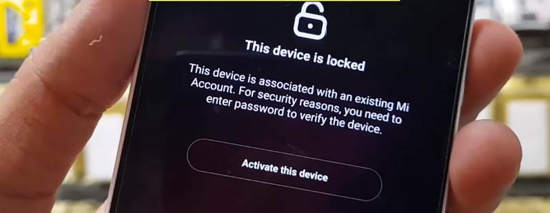 مشكلة This Device is locked في هواتف شاومي