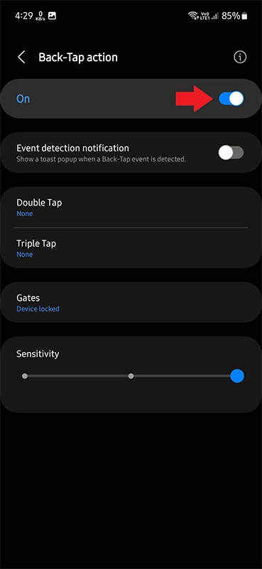 how to add back tap gesture on your samsung galaxy phone 03