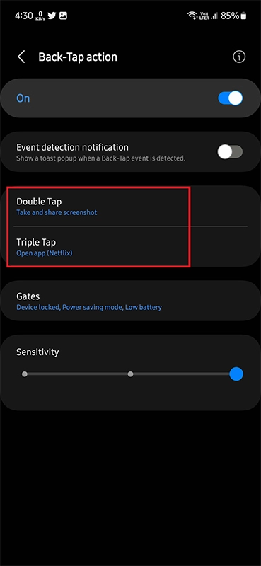 how to add back tap gesture on your samsung galaxy phone 04