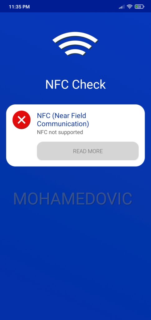 معرفة إن كان الهاتف يدعم NFC
