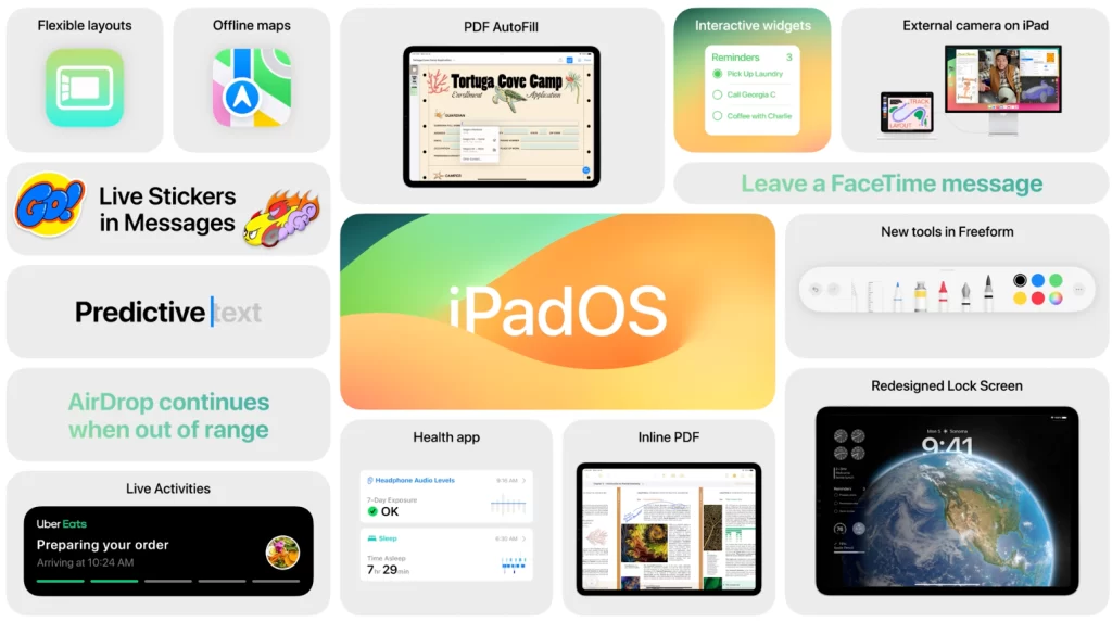 تحديث iPadOS 17 للآيباد