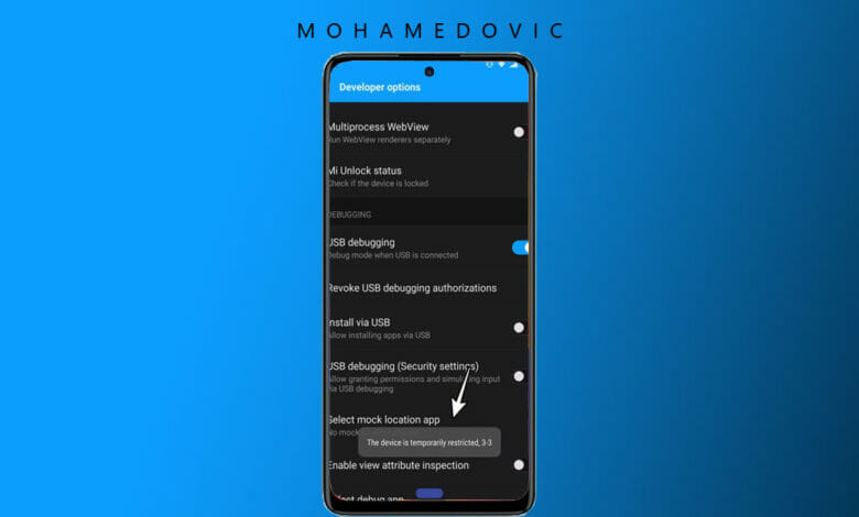 ما هي حلول خطأ The Device is Temporarily Restricted 3-3, 3-2, 3-1 بأجهزة شاومي 1 Fix The Device is Temporarily Restricted