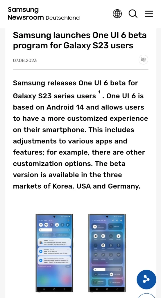 one ui 6 beta launches