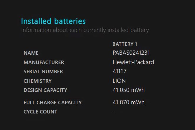 كيفية التحقق من حالة بطارية اللابتوب على ويندوز 11 ورؤية تقرير كامل للبطارية؟ 10 البطارية المثبتة في جهاز اللابتوب
