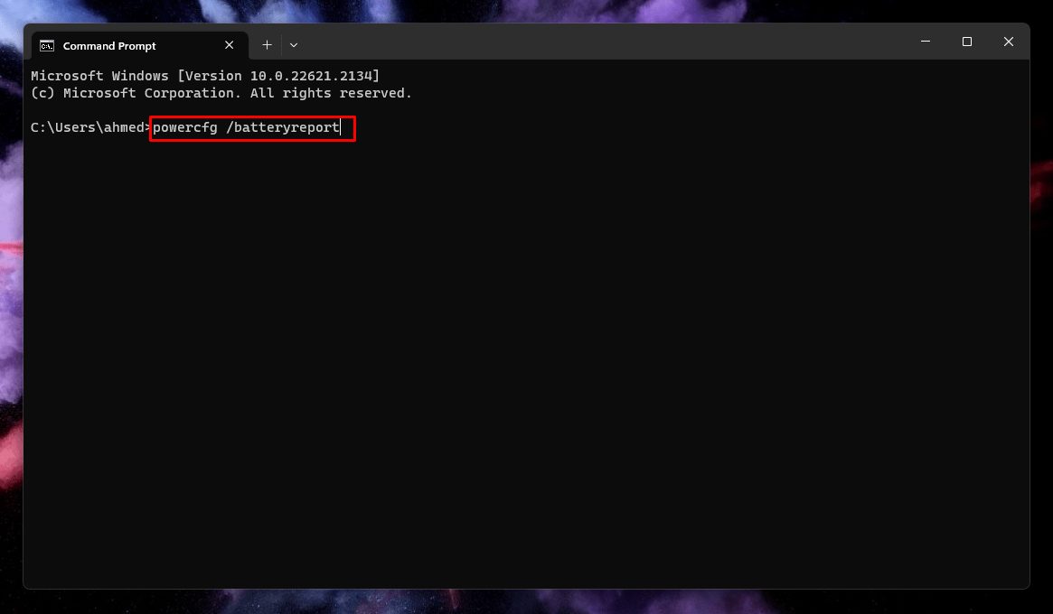 كيفية التحقق من حالة بطارية اللابتوب على ويندوز 11 ورؤية تقرير كامل للبطارية؟ 6 تقرير البطارية