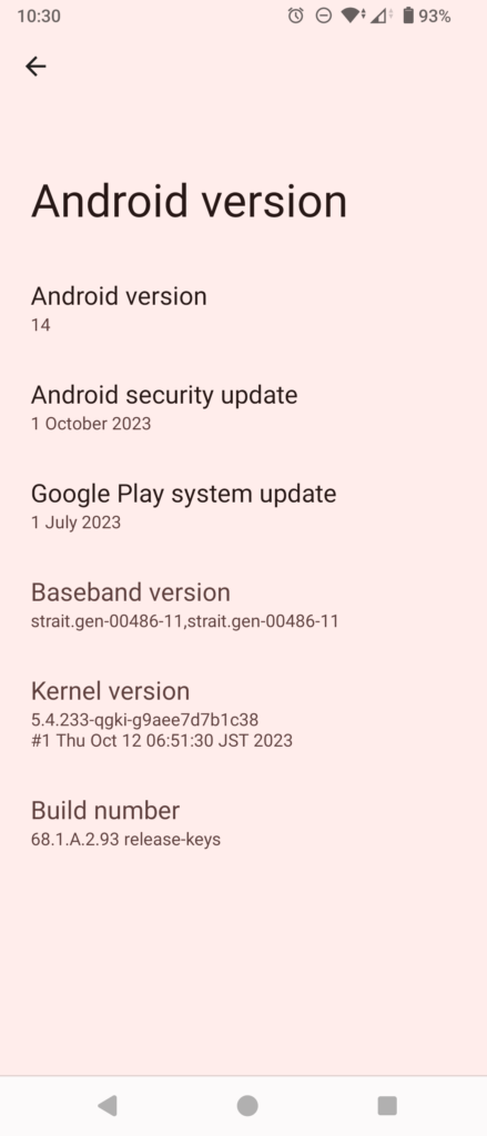Xperia 10 V android 14 firmware update