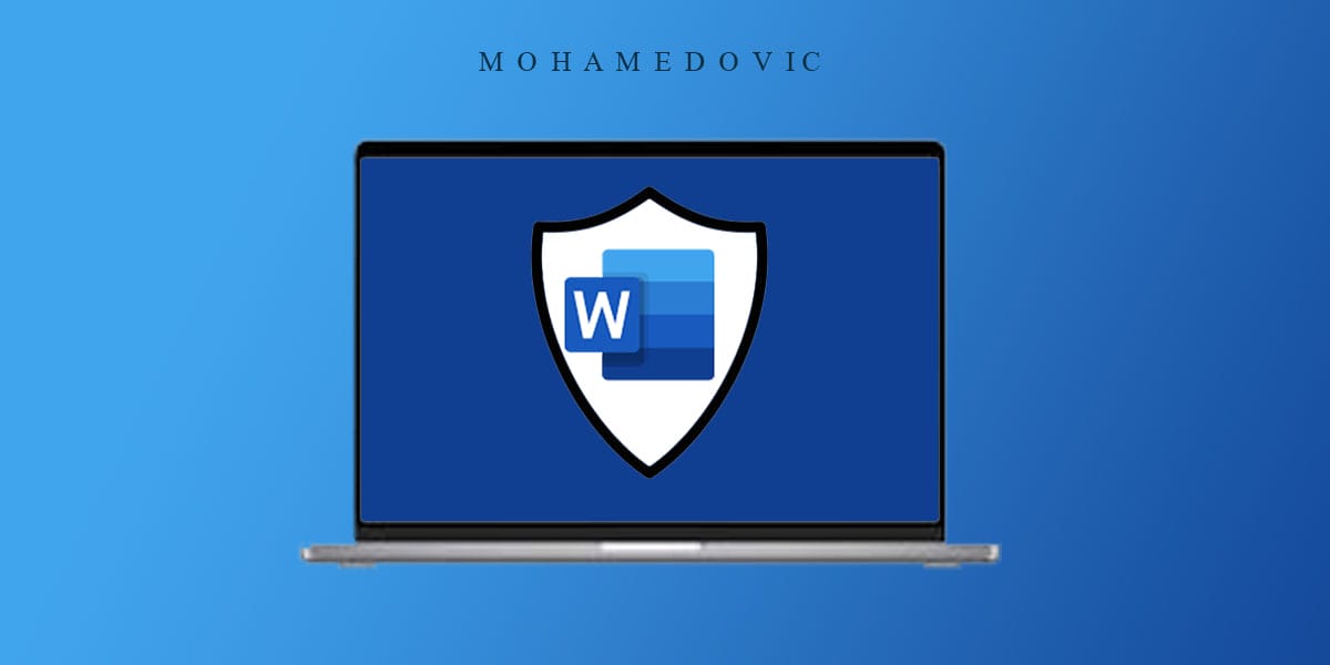 كيفية حماية مستندات برنامج Microsoft Word بكلمة سر على الكمبيوتر 169 protect microsoft word document