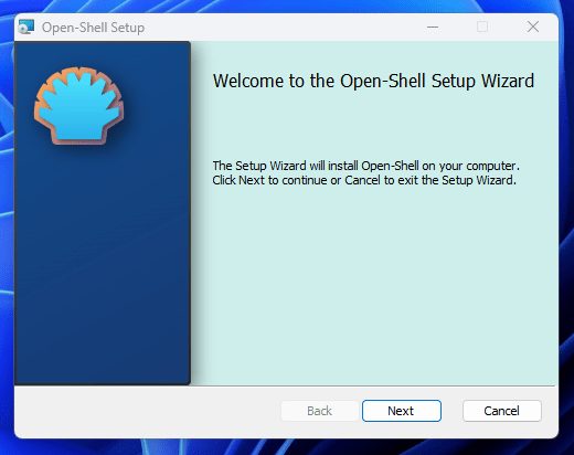كيفية تغيير شكل Windows 11 لشكل وواجهة ويندوز 7 القديمة؟ خطوات تفصيلية 11 setup open shell 1