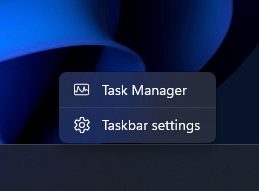 كيفية تغيير شكل Windows 11 لشكل وواجهة ويندوز 7 القديمة؟ خطوات تفصيلية 5 اضغط على Taskbar Settings