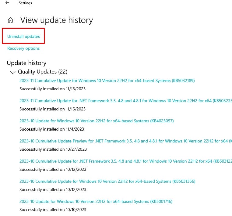 how to stop installing the same update on windos 11 16