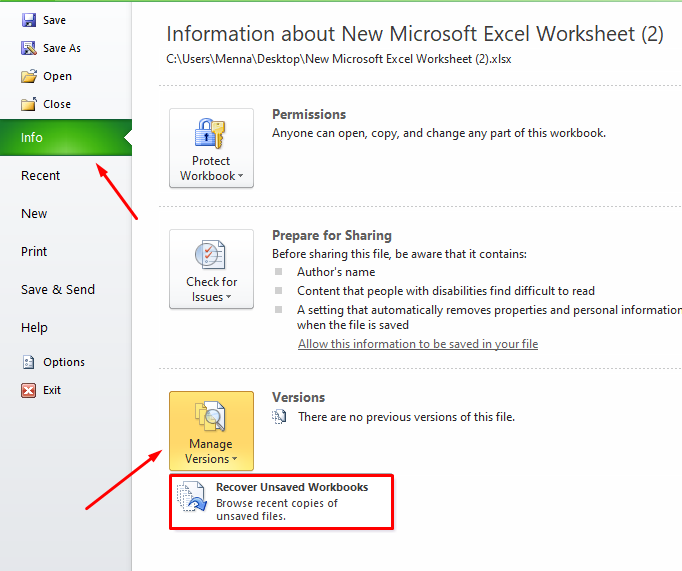 best ways to recover unsaved excel files 06