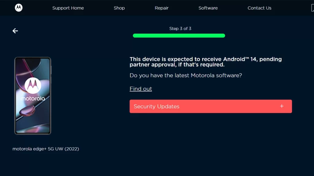 motorola android 14 supported devices