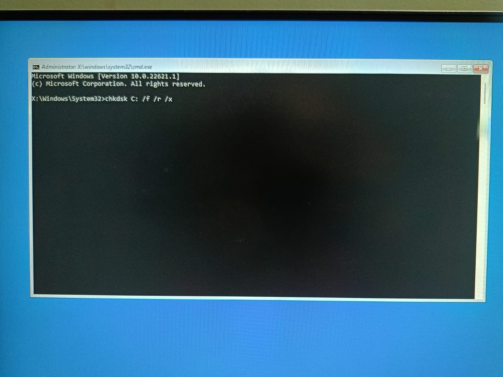 Fix bad disk sectors with CHKDSK 2