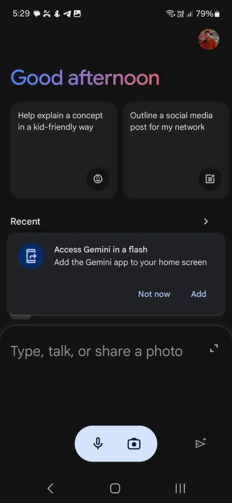 Google Gemini as AI Assistant Screenshot 3