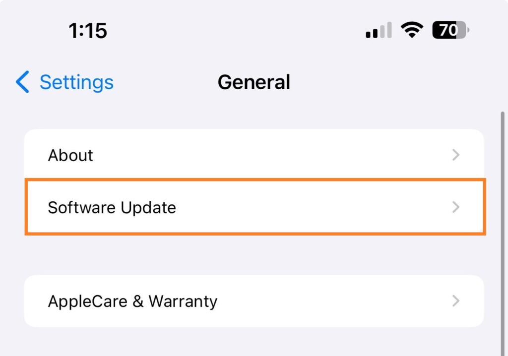 Disable OS Beta Updates on iPhone iPad 03