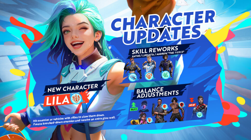 Free Fire OB46 New Character Lila