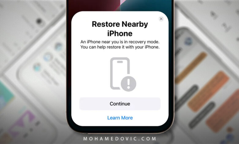 الآن بإمكان هواتف iPhone 16 استرجاع نظام iOS بدون كمبيوتر بواسطة ايفون آخر! 1 استرجاع نظام الايفون بواسطة ايفون آخر