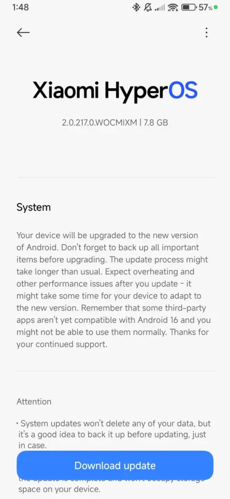 تحديث اندرويد 16 لهاتف Xiaomi 15 (مع HyperOS) متوفّر الآن بإصدار تجريبي 5 نظام اندرويد 16 متوفر للتجربة على هاتف شاومي 15