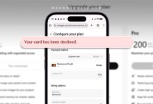 إصلاح خطأ Your card has been declined عند محاولة الاشتراك في خطط ChatGPT المدفوعة