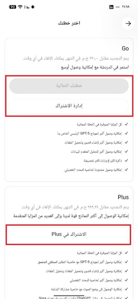 حل مشكلة Your card has been declined عند الاشتراك في ChatGPT 12 Pay for ChatGPT via Google Pay 04