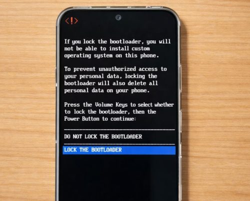 ما كيفية فتح البوت-لودر بهاتف Nothing؟ دليل كامل للمبتدئين 9 إعادة قفل البوتلودر بعد فتحه على هواتف ناثينج