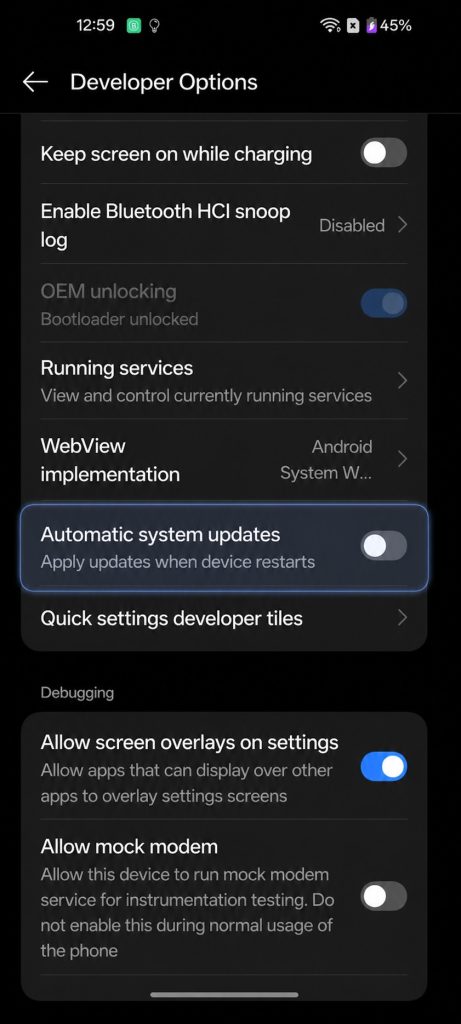 حمَّلت تحديث رسمي لهاتفك الأندرويد ولا تريد تثبيته؟ إليك طريقة حذفه! 7 disable automatic system updates